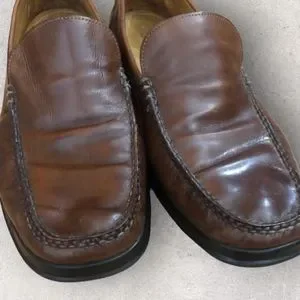 Cole Haan Nike Air Brown Leather Slip On Loafers Men\'s Size 10 Cole Haan Mens Brown Leather Loafers nikeair Air Dempsey  main image 4